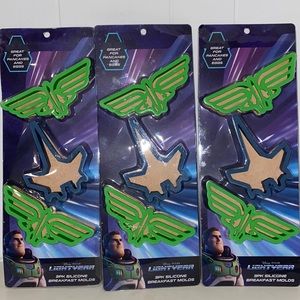 Lightyear 3 Sulicone Breakfast molds sets of 3.